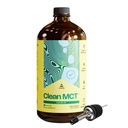 StopnjaUp Clean MCT Olje - 100% Caprylic C8 za energijo, fokus, Gut Health, Možganska Superfuel - Keto dodatek za ketogensko kavo in ketone - Ne-GMO (32 oz Steklenica)