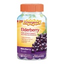 Emergen-C Elderberry Gumies, Elderberry Imune Support Natural Flavors z visoko jakostjo vitamina C, Nazaj v šolo Essentials - 36 Count