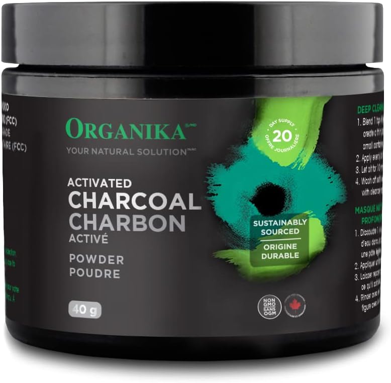 ORGANIKA Aktiviran Charcoal prašek, 40 GR