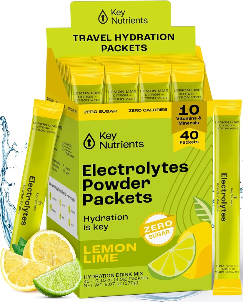 KLJUČNI HRANILCI Elektroliti Lemon Lime 40’s Pack paketi