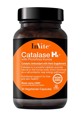 Povabi Health Catalase Hx (s Picrorhiza Kurroa), podpira jetra, zdravje kože, ne-GMO prehranska dopolnila, 30 vegetarijanskih kapsul (paket po 1)