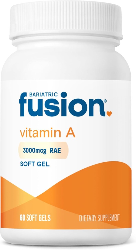 Bariatrična fuzija Vitamin A, 3000 mcg Retinil Palmitate, postbariatrična kirurgija dodatek, 60 Count