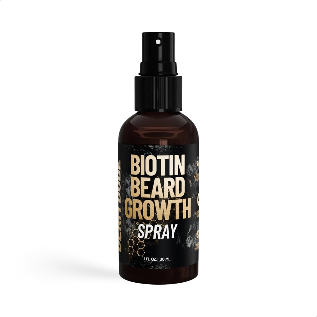 Derm Dude Biotin Beard rast Spray za moške 