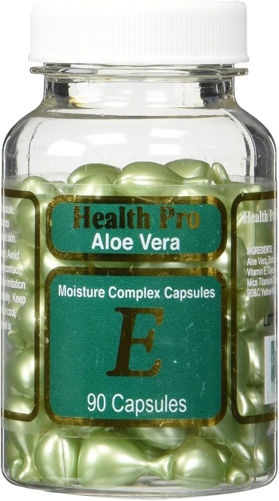 Aloe Vera in vitamin E Kožno olje, 90 zelenih kapsul