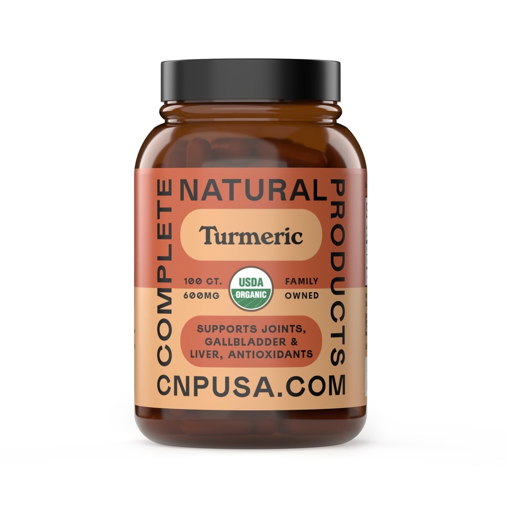 Organic Turmeric Capsules 600mg - Pure Curcumin Root Supplement, Raw Root Powder Pills, Organic Supplements for Liver Gallbladder Support Clean Plant Based Formula Made USA Natural Herbal Wellness Aid