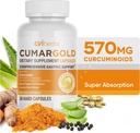 Cumargold 570mg Kurkuminoidi Kurkumin dodatek s piperine, Licorice Root & Aloe Vera - Visoke jakosti naravne wellness kapsule (30 Count)