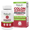 Probulinski Colon Support Probiotic Supplement, Daily Gut, Digestive, in Imuno Health Probiotics Kapsule za moške in ženske, 20 milijard CFU, Vegan, 30 Count Steklenica