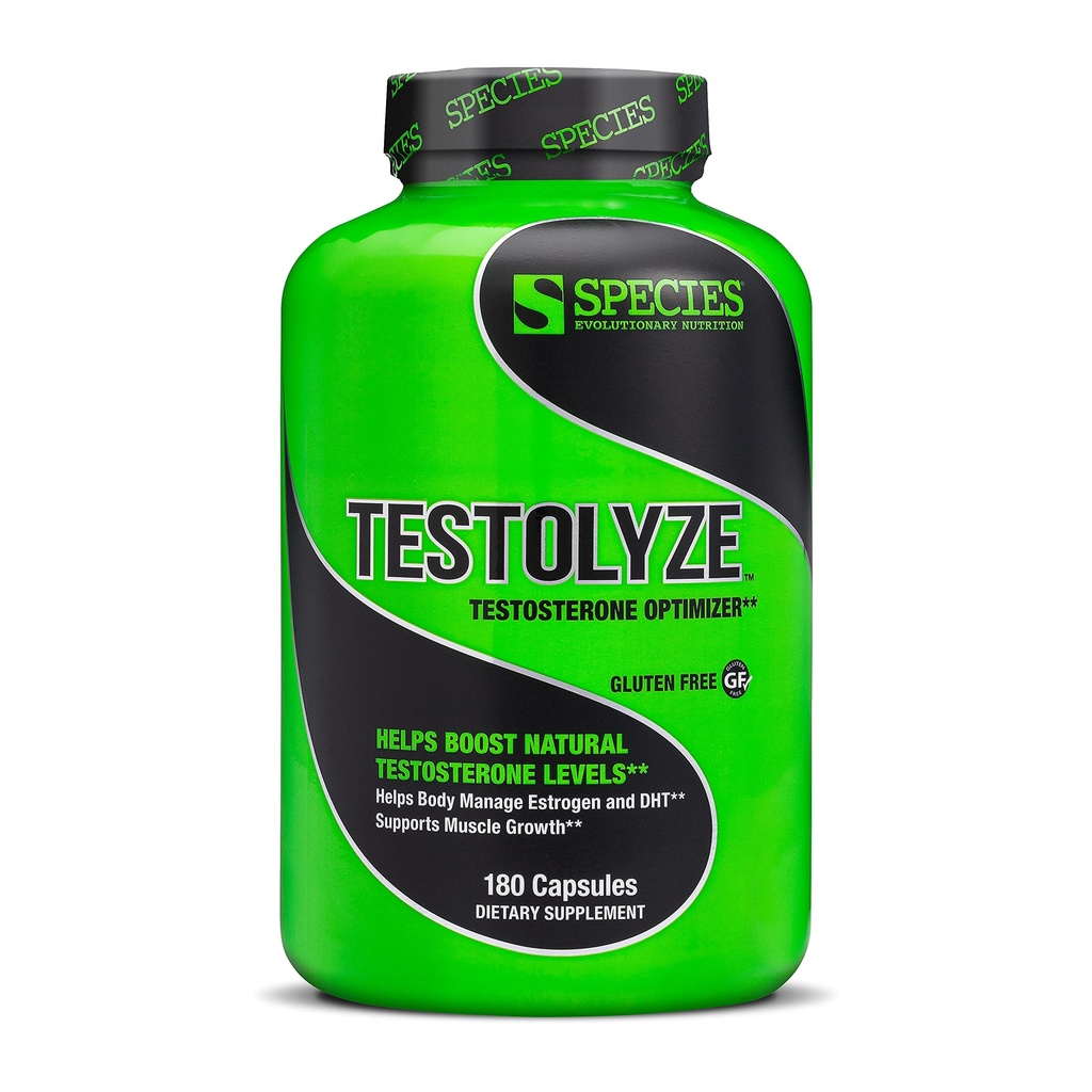 Vrsta Nutrition Testolyze Natural Testosteron Booster, Izdelano z 1250mg Tribulus, DIM, Indole 3 Carbinol, Saw Palmetto, T Booster, Dopolnilo za bodybuilding, Povečano Libido 180 Caps