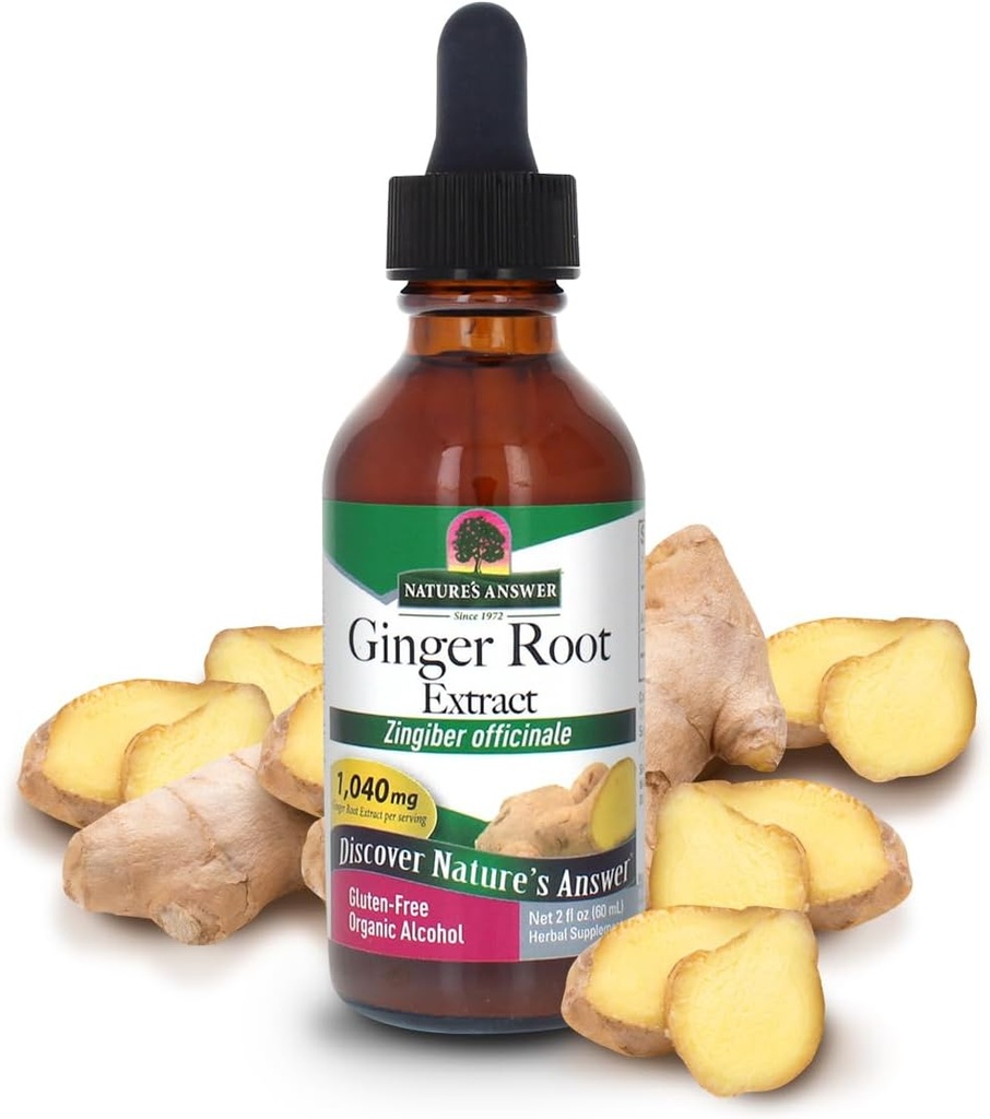 Narava je odgovor Ginger z organskim alkoholom, 2-fluid ounce