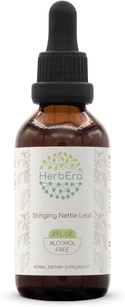 Sting Nettle Leaf B60 Alkohol-free Herbal Extract Tinkture, Koncentrirane tekoče kapljice Natural Sting Nettle (Urtica Dioica) Suhi list (2 fl oz)