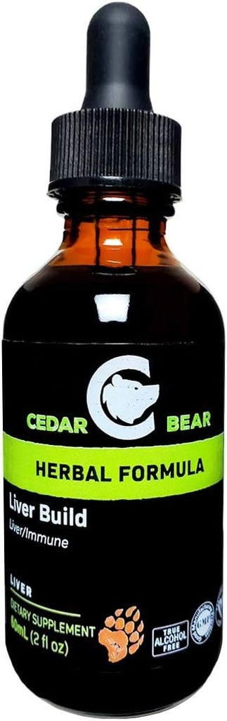 Cedar Bear Jetra zgraditi tekoči zeliščni dodatek, ki pomaga okrepiti jeter in žolčnika funkcijo 2 Fl Oz