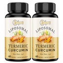 Liposomska kurkumin dodatek - 2000mg, 95% Curcuminoid Extract s piperine - 60 Softgels (2 steklenica)