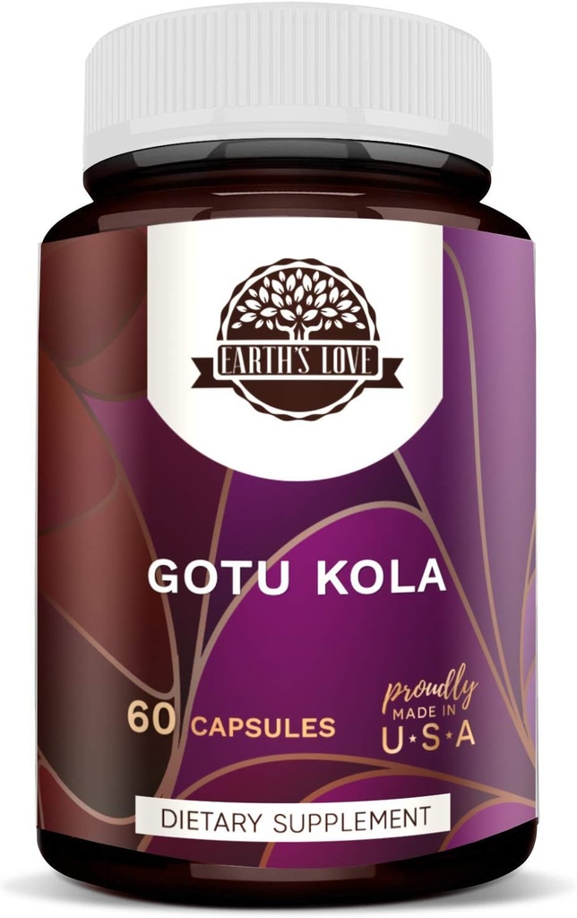 Zemeljska ljubezen - Gotu Kola 60 kapsul, 500 mg, Gotu Kola (Centella Asiatica) Posušen herb (60 kapsul)