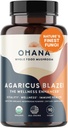 Aloha Medicines Pure Agaricus Blazei 500 mg 90 Vegetarijanske kapsule Certified Organic