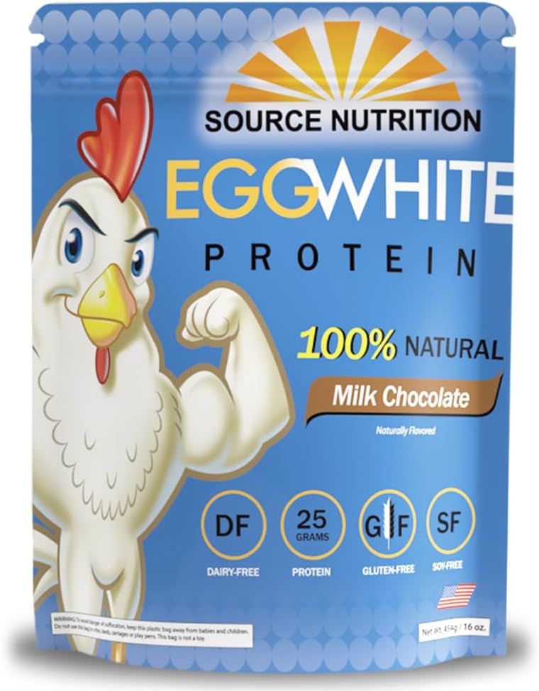 1 lb Egg White Beljakovine v prahu glede na vir Prehrana - 25 Grams Beljakovine, Gradite Lean Muscle, Dairy Free - mleko čokolada