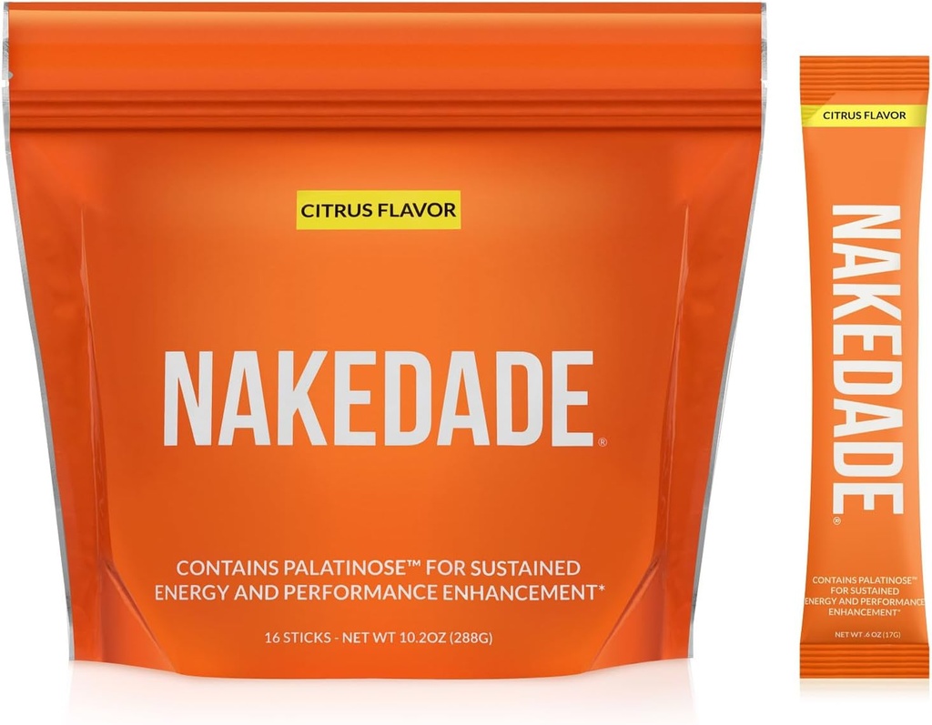 Nageade Citrus – Zmogljivost Izboljšanje športne pijače v prahu - Elektrolitni prašek – Brez GSO ali umetnih sladil, Gluten-free, Soy-free, Dairy-free –