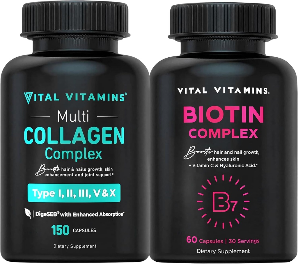 Vitalni vitamini Multi colagen tablete + Biotin kompleksne tablete