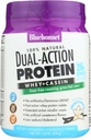 Bluebonnet Nutrition Dual-Action Protein Powder, Whey from Grass Fed Cows, No Sugar Add, Non GMOS, Gluten & Soy Free, Kosher Dairy, francoski Vanilla Flavor, off-white, 16.8 Oz