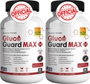 Gluco Guard Max Dnevna Wellness podpora dodatek z vitamini, minerali in zelišča – Krom, Magnezij, Banaba, Bitter Melon, in cink – Ne-GMO, Gluten-free – 120 kapsul