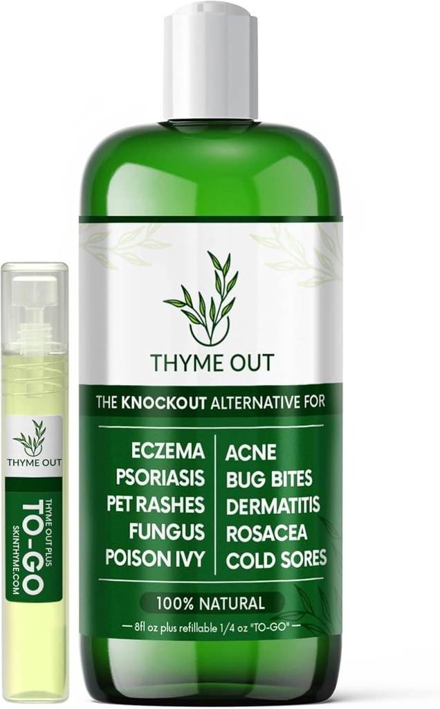 Vse naravne ekcema zdravljenje- Psoriaza zdravljenje - all-in-One rešitev za Acne, Dermatitis, Rosacea, hladne rane, hišni izpuščaji, Bug Bites, in strup Ivy - Anti-Itch Spray za srbeče kožne olajšave