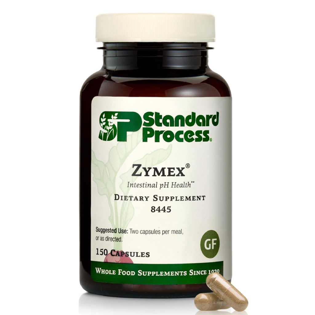 Standardni proces Zymex kapsule - Prebavna zdravstvena podpora - Podpira črevesno zdravje in uravnovešen pH - Gut Health Supplement with Rice Bran, Spanish Moss, Carrots & Bees - Ne-Mlečni - 150 kapsul