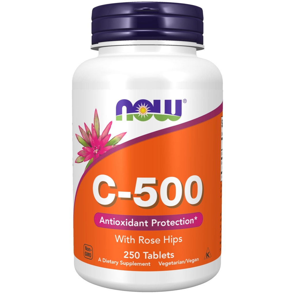 Zdaj dopolnila, Vitamin C-500 z Rose Hips, Antioksidant Zaščita*, 250 tablet