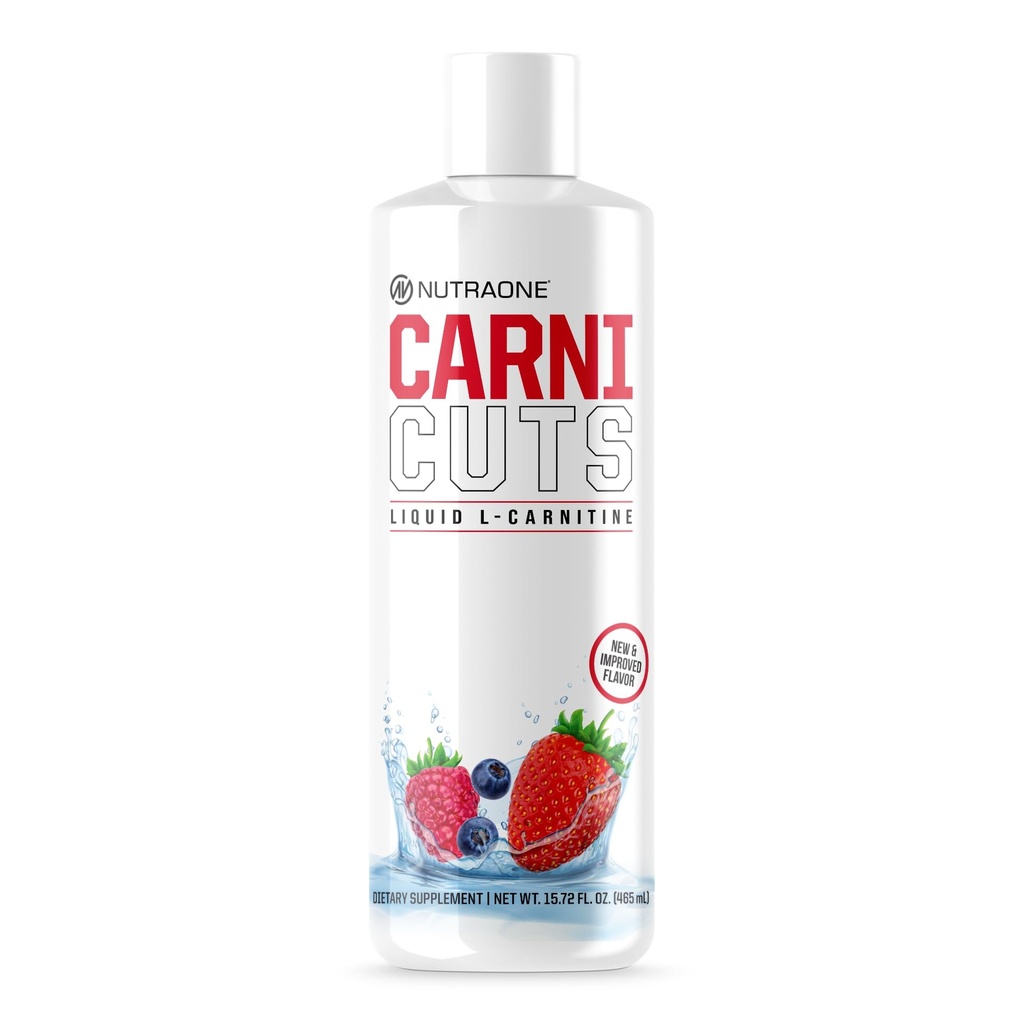NutraOne Carnicuts L-karnitin brez tekočine Stimulant* (Berry Blast - 32 Serving)