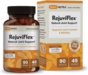 RejuviFlex - Natural Joint Supplement w/ApresFlex Boswellia AKBA, Kurkumin, Piperine & White Willow Bark - za delovanje rok, kolen, splošno skupno zdravje (90 kapsul)
