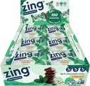 Zing Dark Chocolate Mint Kids Protein Bars, Gluten Free 100 Calorie Mini Bars z visokimi beljakovinami, Vegan Nutrition Bars, Mlečni brez rastlin na osnovi beljakovin, Kosher, Nizki sladkor, Brez sladkorjev Alkoholi-18 Število
