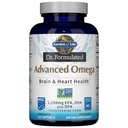 Vrt življenja Dr. Formulirana Napredno Omega ribje olje - Lemon, 1.290mg EPA, DHA + DPA v obliki triglicerida, Enotni vir Omega 3 Dopolnilo za Ultimate Brain & Heart Health, Non-GMO, 180 Softgels