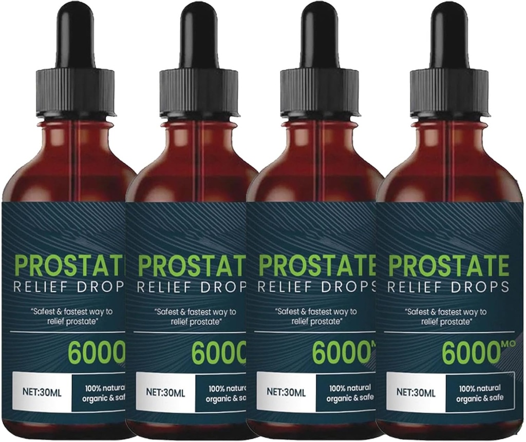 Kapljice za zdravljenje prostate - sprostitvene kapljice, naravne zeliščne kapljice prostate (4 kosov)