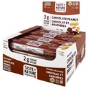 Okus narave - Organski 2g sladkor čokoladni arašidi - Nizki sladkor Prigrizek in zajtrk Bar, Visoka Fiber Energy Bar - 16 Count Prigrizek Pack