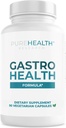 PUREHEALTH RAZISKAVE Gastro Health Formula - Naravni alginat za refluks kisline - DGL dodatek za zgago in prebavne motnje - z Artichoke, Rhodiola Rosea, hialuronska kislina, Quince & More - 90 kapsul
