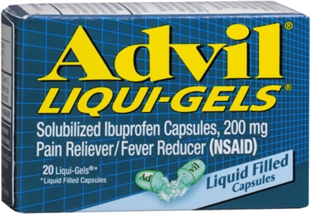 Advil 200 mg Liqui-Gels 20 ea (paka po 12)