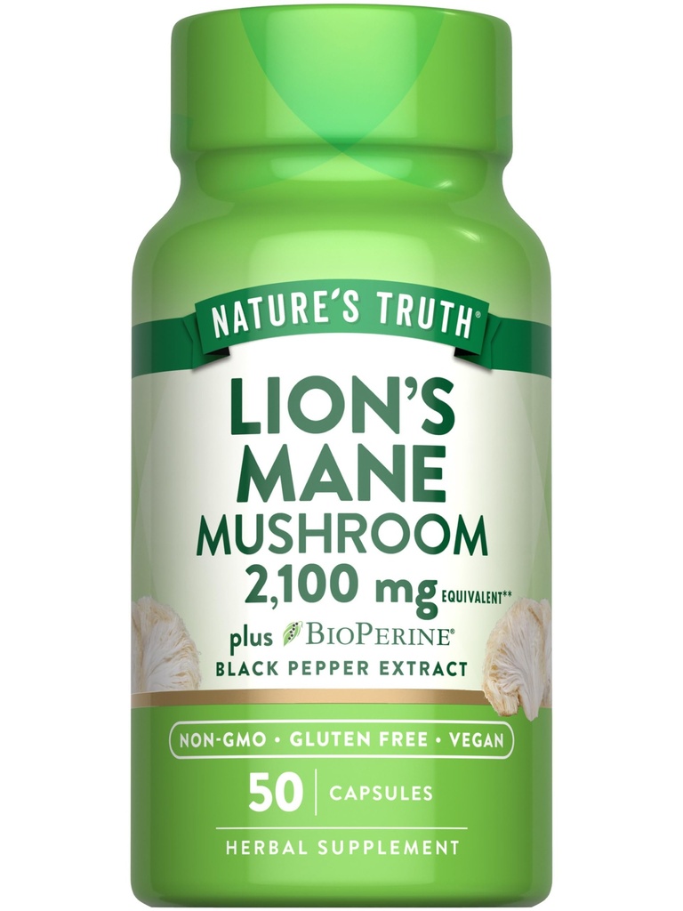 Nature's Truth Lions Mane Supplement Kapsule 