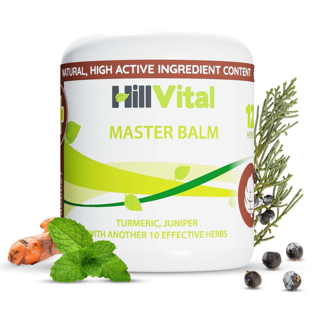 HillVital Rheumatic, Artritis Pain Gel Dodatna moč - Močni Revmatoidni Artritis Pain Relief Cream, Turmeric-Arnicar Gel Ache Reliever za boleče mišice, Relief za sklepe, Tendons, naravna rešitev