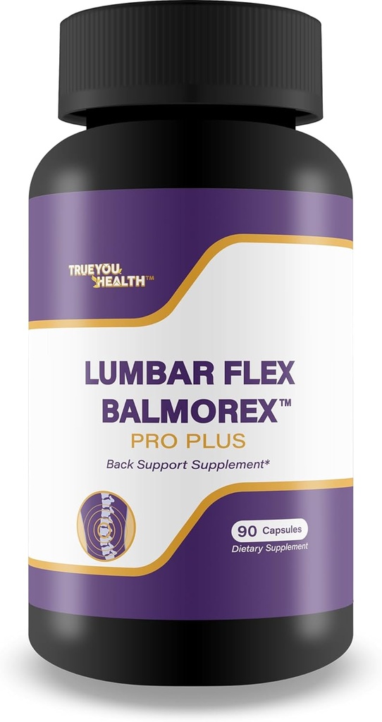Lumbar Flex Balmorex Pro Plus Back Supplement - Naše najboljše tablete za hrbet - Naravna podpora za hrbet - Spodnja hrbtenica Stiffness - Spodnja hrbtna stran tablete nazaj bolečine