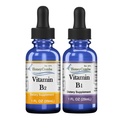 HoneyCombs Visoka jakost Vitamin B1 (Thiamine) in B2 (Riboflavin) Kapljice – Veganske, Ne-GMO, Alkohol brez tekočine za zdravje, Prebava, Lasje, kože in nohti