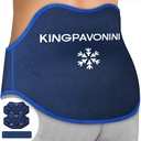 KingPavonini Ekstra velik paket ledu za lajšanje bolečine v hrbtu s podaljškom, 2 paketa za večkratno uporabo v spodnjem delu hrbta leden ovoj za lumbar kirurgijo, išias, herniated disk, Coccyx bolečina, hladno / vroč terapija
