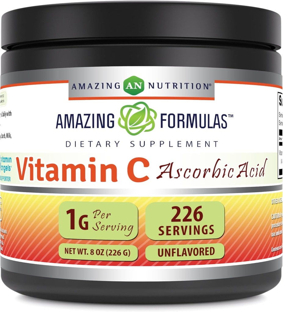 Osupljive formule Vitamin C (Askorbinska kislina) 8 Oz Powder Supplement 