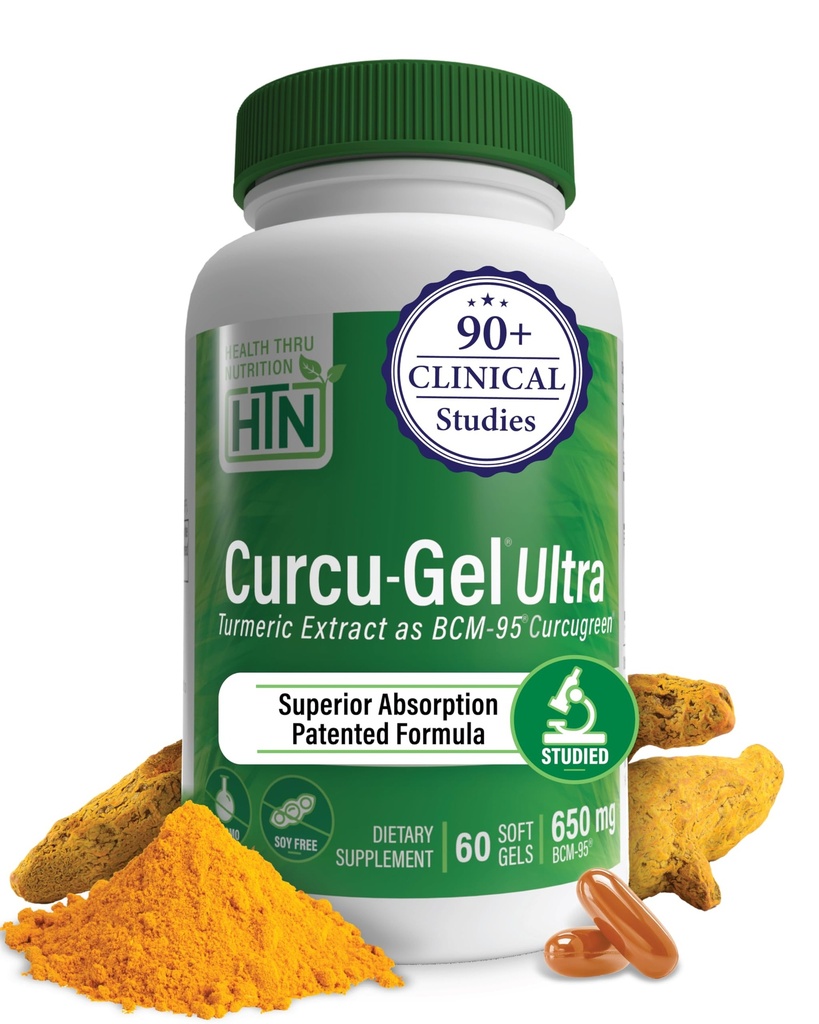 Health Thru Nutrition Curcu-Gel 650mg BCM-95® Curcugreen Kurkumin