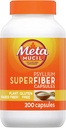 Metamucil SuperFiber Psylium Kapsule, brez glutena in brez sladkorja, 200 Ct