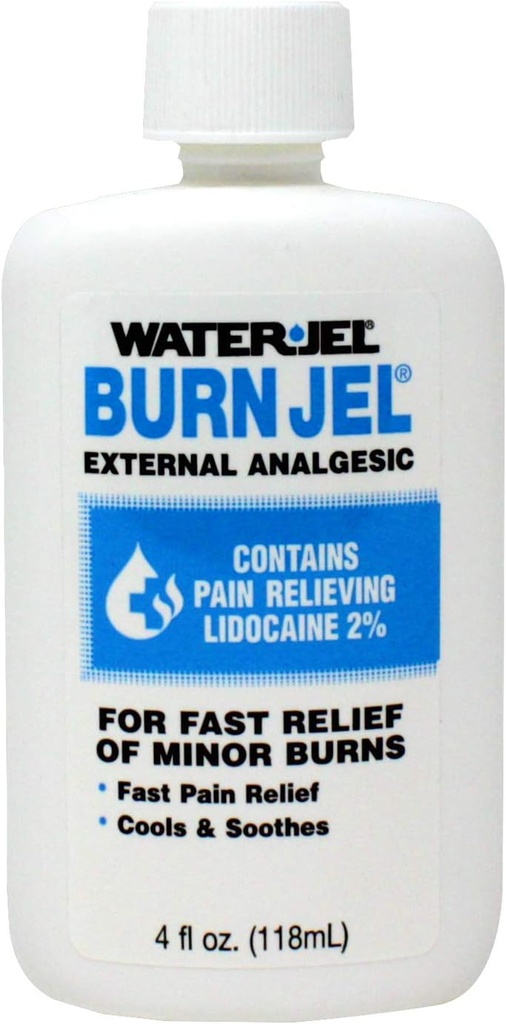 Voda Jel Burn Jel Minor Burn Relief Gel Stiskajte steklenico 4 oz