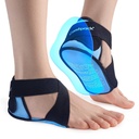 Plantar Fasciitis Ledeni paketi s pokrovom Heel & Sole Gel, 2PCS Gel Heel pokali Zaščitniki za lajšanje bolečine, Nastavljiva noga Ledeni zavoji za Ahil tendonitis