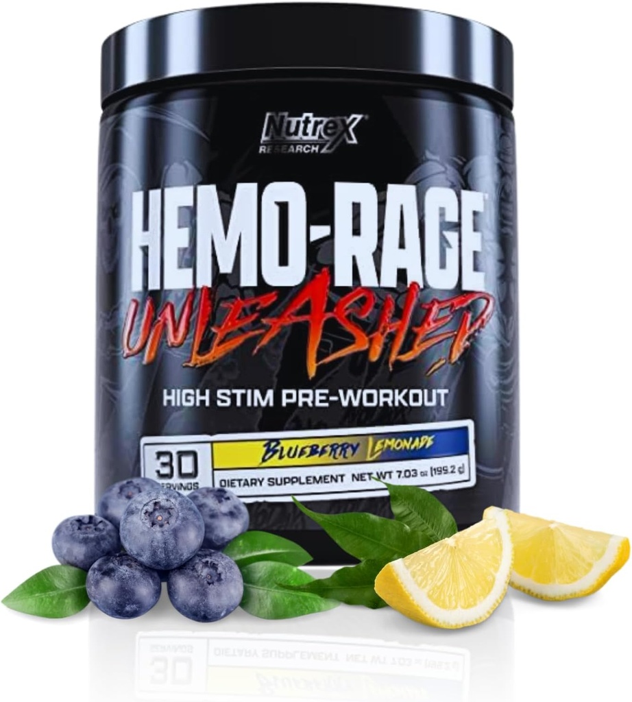 Nutrex raziskave Hemo-Rage Extreme High Stim Pre Workout Powder 