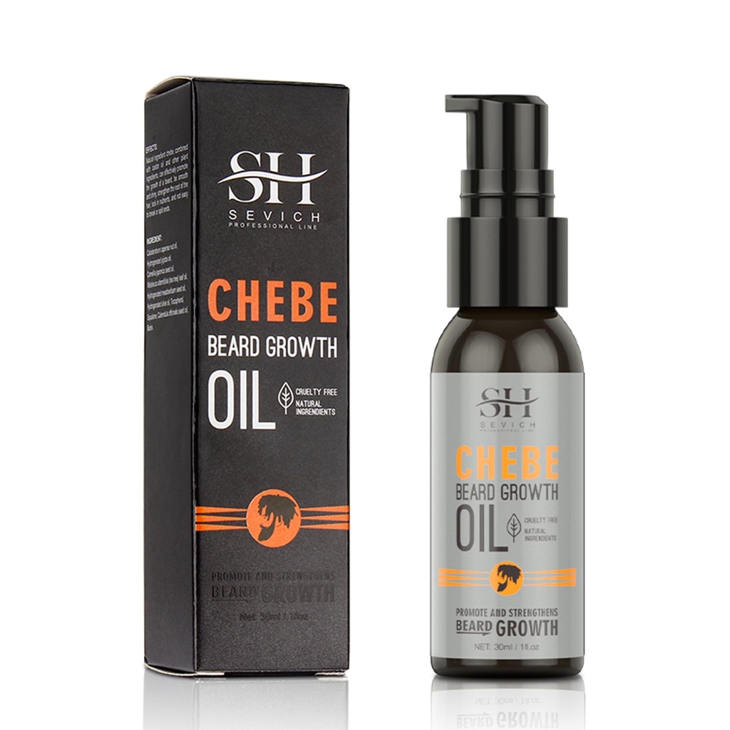 SEVICH Chebe Beard Rastno olje - Naturals African Chebe Essence Powder, Vlažna Beard Regrow & Lubricating & Okrepiti brado kožo Osveži 30ml/ 1. 0 fl.oz