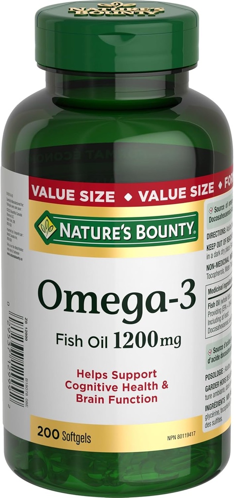 Bounty narave Omega-3 1200mg 200 štev
