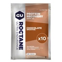 GU Energy Roctane Ultra Endurance Protein Recovery Drink Mix, Gluten-free in Kosher Dairy, Recovery Podpora po vsakem treningu, 10 eno-serving paketi, Čokoladni smoothie