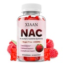 NAC Gummies za otroke in odrasle, N Acetil Cysteine 1000mg NAC dodatek za antioksidantov in imunske podpore, Lung & jetra zdravje, Raspberry Flavor 60 Število