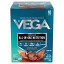 Vega Organic All-in-One Vegan Protein Powder, Čokolada - Superfood sestavine, Vitamini za Immunitete Podpora, Keto prijazno, Pea Protein za ženske in moške, 14.7 oz (Packaging May Vary)